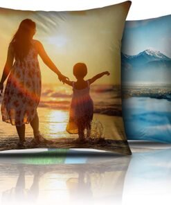 SAMAR Personalised Cushion Cover - Add Your Text, Picture, Design on Pillow 41x41cm, Machine washable and iron, One side print, Gift idea for Birthday, Wedding and Special Moments - Image 2