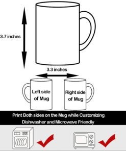 Personalised Mug - Add Your Text, Picture, Design or Logo on This Ceramic Coffee Mug 11oz - Image 3