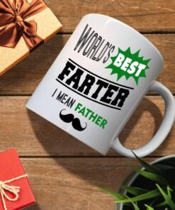 Father day Mug for Dad - Worlds Best Farter, I Mean Father. Funny Surprise Coffee or Tea Cup for Father’s Day - Image 4
